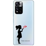 Coque compatible Redmi Note 12 PRO 4G silhouette coeur personnalisee