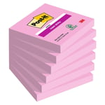 Notisar Post-it Super Sticky 90blad Rosa 76x76mm