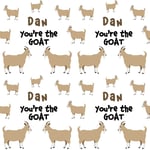 GOATS GOAT THE GOAT WRAPPING PAPER GIFT WRAP FOR HIM HER BIRTHDAY