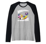 Swimming in Rainbows Galloping on Waves Mystic Hybrid Raglan Baseball Tee