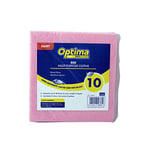 Optima Proclean Swift Lot de 10 Chiffons Multi-usages Super absorbants Rouge 40 x 38 cm