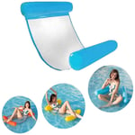 NMSLL Pool Inflatable Water Hammock, Inflatable Floating Bed Air Lightweight Chair Float Hammock For Adults And Kids Blue