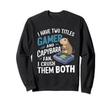 Capybara rodent videos games graphic apparel for boy Sweatshirt