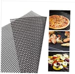 3PC BBQ Grill Mesh Mat Non-Stick Cooking Mats Grilling Sheet Liner Grill Accessories for Use on Gas,Charcoal,Electric Barbecue(30 * 40CM) BBQ Accessories