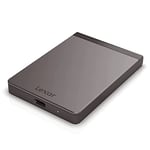 Lexar SL200 512Go Portable SSD, Externe SSD, Disque SSD, Solid State Drive, jusqu'à 550 Mo/s en Lecture, 400 Mo/s en écriture, Port USB Type-C (LSL200X512G-RNNNG) Noir