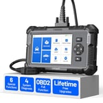 TOPDON 2024 Outil de Diagnostic ArtiDiag500, OBD2 Scanner pour Moteur/Transmission/ABS/SRS, 6 Réinitialisation du Service (Huile/ETC/SAS/TPMS/BMS/Freins), OBDII Complète, Lecteur de Code, AutoVIN