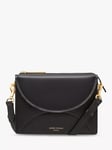 Jasper Conran London Darcey Leather Double Flap Cross Body Bag