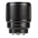 VILTROX AF 85 mm F1.8 II XF Autofocus STM Objectif moteur compatible avec appareil photo Fujifilm X-Mount X-T4 X-T3 X-T2 X-T1 X-T30 X-T20 X-T10 X-T200 X-T100 X-S10 X-PRO2 X-PRO3 X-E3 X-E2 X-E2S