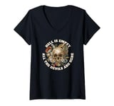 Womens Hell is Empty All the Devils are Here - Shakespeare Quote V-Neck T-Shirt