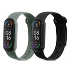 Silicone Watch Strap Set for Xiaomi Mi Smart Band 6 Mi Band 6 Band 5