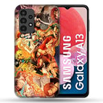 Cokitec Multicoloured Manga One Piece Nakama Case for Samsung Galaxy A13