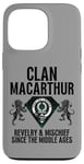 Coque pour iPhone 13 Pro MacArthur Clan Scottish Name Blason Tartan Famille