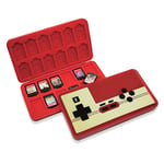 Boite De Rangement Pour Cartes De Jeux Nintendo Switch Avec 24 Fentes, Rétro Classique Style De Console (Rouge)