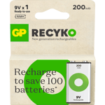 Pile Rechargeable 9V / HR22 200mAh GP ReCyko