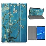 Lenovo Tab M10 FHD Plus tri-fold pattern leather case - Tree with Flowers