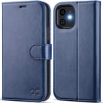 OCASE iPhone 12 Case, iPhone 12 Pro Case PU Leather iPhone 12/12 Pro 5G Wallet Flip Phone Cover with[TPU Inner Shell][RFID Blocking][Card Holder] Compatible For the 6.1 Inch iPhone 12/12 Pro-Blue