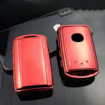 QYV Housse de clé de Voiture de Haute qualité, adaptée pour Mazda 3 Alexa CX4 CX5 CX8 2019 2020 Accessoires de boîtier de Protection sans clé à Distance Intelligente | Étui,E-Red