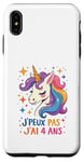 Coque pour iPhone XS Max Licorne Cadeau Fille 4 ans Enfant 4ème Anniversaire