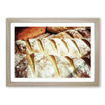 Big Box Art Bakery Bread Framed Wall Art Picture Print Ready to Hang, Oak A2 (62 x 45 cm)