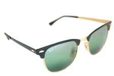 RayBan CLUBMASTER METAL POLARIZED CHROMANCE RB3716 9255G4 51mm ARISTA GOLD GREEN