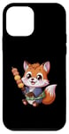 Coque pour iPhone 12 mini Renard kawaii avec Hanami Dango