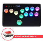 Flatbox Arcade Fight Stick Mini Hitbox Painikkeet Tyyli SWAP Kailh Switch Arcade Stick -ohjain Pico GP2040-CE PC/PS3/PS4