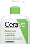 CeraVe Hydrating Cleanser | 236ml/8oz | Daily Face & Body Wash for Normal to Dr