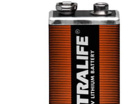 Ultralife 9V Lithium (U9vl-J), Engångsbatteri, 9V, Litium, 9 V, 1 Styck, Brun, Silver