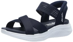 Skechers Femme Ultra Flex 3.0-Never Netter Hands Free Slip-ins Sandale, Bleu Marine, 37 EU