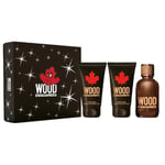 Wood Pour Homme set eau de toilette spray 100ml + duschgel 100ml + aftershavebalsam 100ml