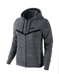 Women's Nike Tech Knit Windrunner Hoodie Sz S Grey Heather New 728683 043