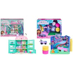 Gabby's Dollhouse, Purrfect Dollhouse with 2 Toy Figures, 8 Furniture Pieces, 3 Accessories & Carlita Purr-ific Play Room with Carlita Toy Car, Accessories, Furniture and Dollhouse Deliveries
