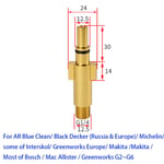 Adaptateur de Lance en Mousse de Neige pour Nettoyeur Haute Pression,Connecteur de Pistolet pour AR Makita Interskol,Différents Modèles BoschAQT - Type outside wire