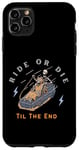 Coque pour iPhone 11 Pro Max Ride Or Die Til The End Squelette Sleigh Slay Coffin Riders