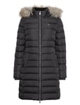 Tommy Jeans Tjw Essential Hooded Down Coat Svart