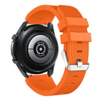 Samsung Galaxy Watch 3 45mm - Silikon armband 22mm Passar handled omkrets 135-235mm Orange