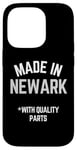 Coque pour iPhone 14 Pro Made In Newark - Slogan amusant Born In Newark