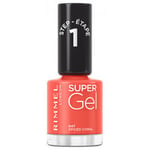 Soins visage Rimmel London  Vernis à ongles SUPER GEL 047-corail épicé 12 ml