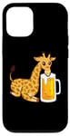 Coque pour iPhone 12/12 Pro Girafe Bière amusante Amoureux de girafe – Girafe drôle