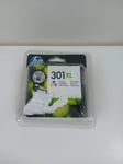 Genuine HP 301XL Tri-Colour Ink Cartridge CH564EE Exp Sep 2022