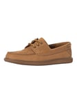 ClarksBratton Boat Shoes - Dark Sand Nubuck