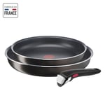 Poêles - TEFAL - Ingenio Easy Plus - 24/28cm - Antiadhésif - Compatible Lave-vaisselle