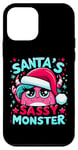 Coque pour iPhone 12 mini Santa's Sassy Monster Cute Christmas Outfits For Girls 11-12