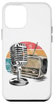 Coque pour iPhone 12 mini Oldschool Radio Microphone Music Singer Speaker