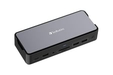 Verbatim Pro - dockingstation - USB-C - 2 x HDMI, DP - 1GbE - SSD 256 GB