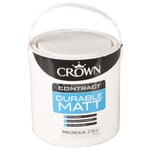 Crown Magnolia Contract Durable Matt Paint 2.5 Litres