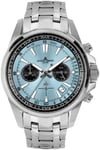 Jacques Lemans Men's Watch Chronograph Liverpool Steel / Light Blue 1-2117ZB