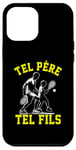 Coque pour iPhone 13 Pro Max Tel père tel fils accessoire tennis raquette humour