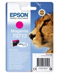 Epson T0713 Cheetah Magenta, Genuine, DURABrite Ultra Ink