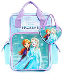 Disney Sac à Dos Fille Reine des Neiges Cartable Princesse + Petit Sac Coeur